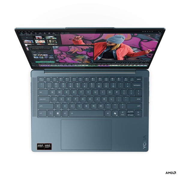 LENOVO Yoga Slim 7 14AKP10, 14" WUXGA, AMD Ryzen AI 5 340, 16GB, 512GB SSD, Win11 Home, Tidal Teal (83JY001AHV)