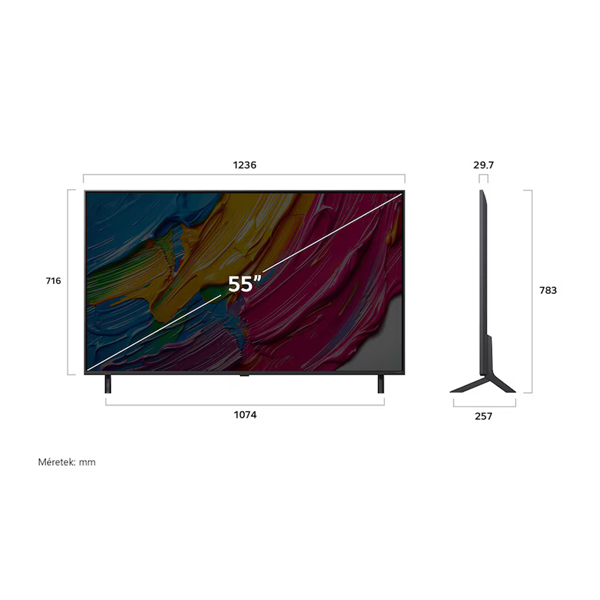 LG 55QNED80A3A 55"/139cm QNED AI 4K Smart TV, 3840x2160, 3xHDMI/2xUSB/Wifi/LAN (55QNED80A3A.AEU)