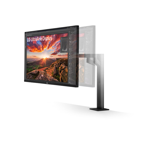 LG IPS monitor 31.5" 32UN880K, 3840x2160, 16:9, 350cd/m2, 5ms, HDMIx2/DisplayPort/USB-C/USBx2, Pivot, hangszóró (32UN880K-B.AEU)