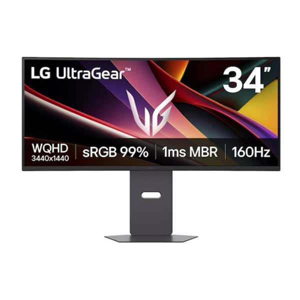 LG ívelt gaming monitor 34" 34G600A-B, 3440x1440, 21:9, 300cd/m2, 5ms, HDMIx2/Displayport, 160Hz (34G600A-B.AEU)