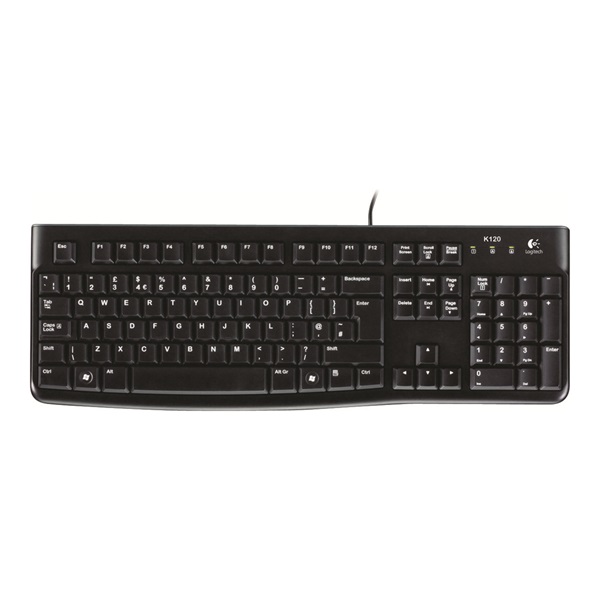 LOGITECH Billentyűzet - K120 Vezetékes USB, US (920-002479)