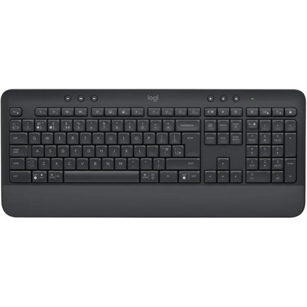 LOGITECH Billentyűzet - K650 Signature Vezeték Nélküli & Bluetooth Grafitszürke, HUN (920-010949)