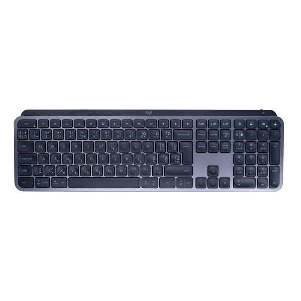 LOGITECH Billentyűzet - MX Keys S Vezeték Nélküli Grafitszürke, HUN (Gravírozott) (920-011587-HU)