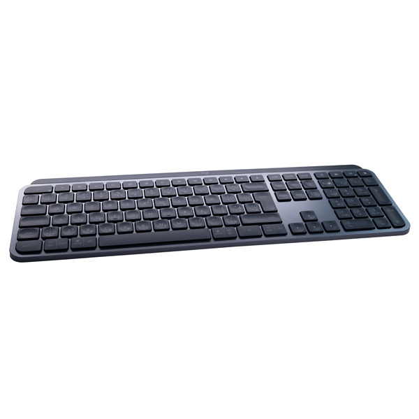 LOGITECH Billentyűzet - MX Keys S Vezeték Nélküli Grafitszürke, HUN (Gravírozott) (920-011587-HU)