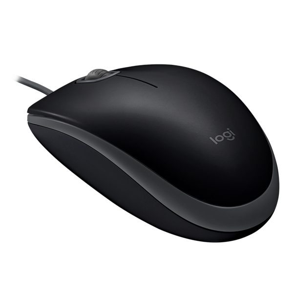 LOGITECH Egér - B110 Vezetékes Optikai Silent, Fekete (910-005508)