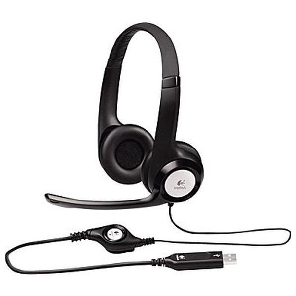 LOGITECH Fejhallgató 2.0 - H390 USB Mikrofonos, Fekete (981-000406)