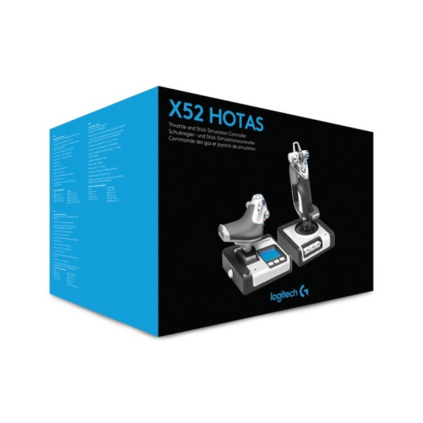LOGITECH Játékvezérlő - X52 Control System Professional Botkormány és Gázkar PC-hez (945-000006)