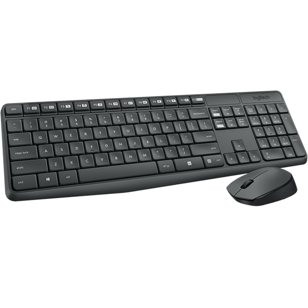 LOGITECH Billentyűzet + egér - MK235 Vezeték Nélküli Combo, HUN (920-007935)