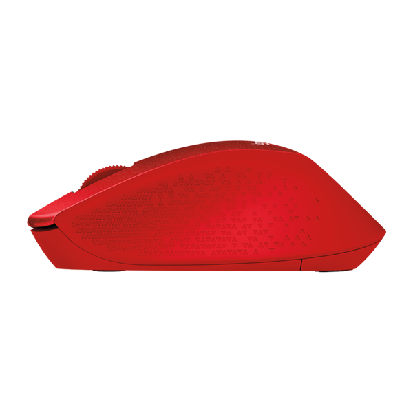 LOGITECH Egér - M330 Silent Plus Vezeték Nélküli Optikai, Piros (910-004911)