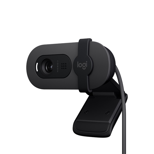 LOGITECH Webkamera - BRIO 100 HD 1080p Mikrofon, Grafitszürke (960-001585)