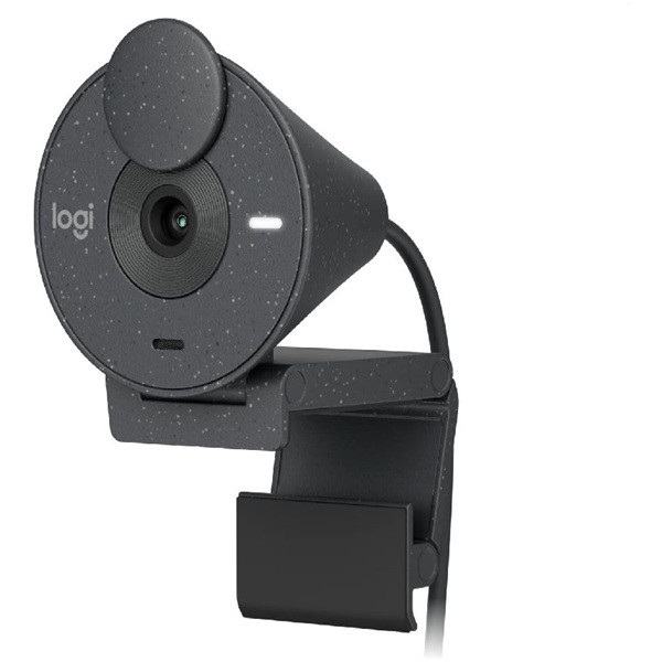 LOGITECH Webkamera - BRIO 300 HD 1080p Mikrofon USB-C, Grafitszürke (960-001436)