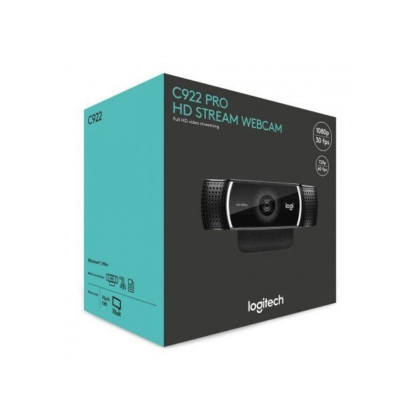 LOGITECH Webkamera - C922 HD 1080p Mikrofonos (960-001088)