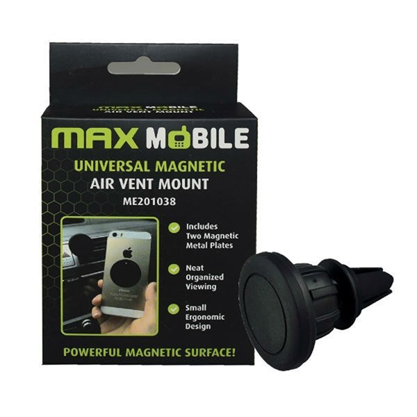 MAX MOBILE Autós Tartó Magnetic IPG1510 szellőzőrácsra, mágneses, fekete (3858891307992)