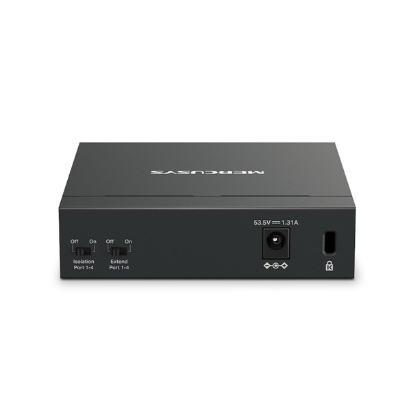 MERCUSYS Switch 5x1000Mbps (4xPOE+), Fémháza Asztali, MS105GP (MS105GP)