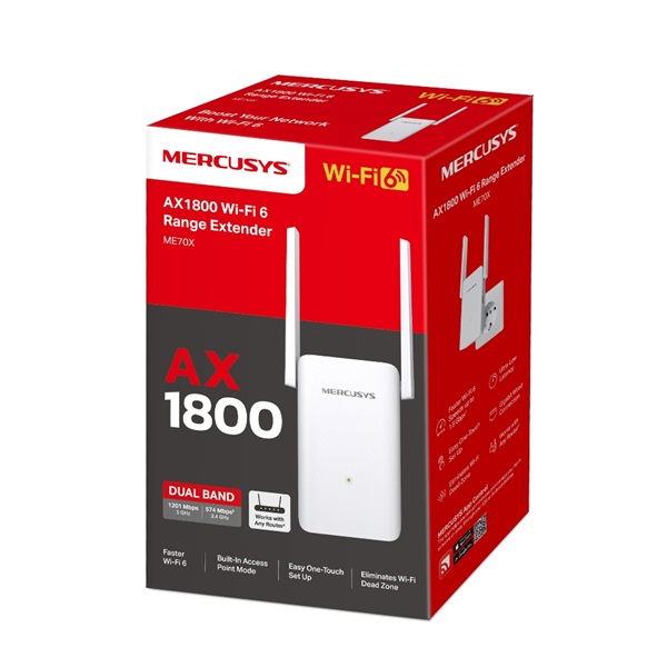 MERCUSYS Wireless Range Extender AX1800, ME70X (ME70X)