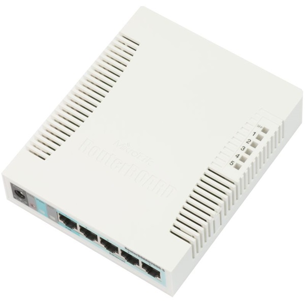 MIKROTIK Switch/Router RB260GS 5x1000Mbps + 1x1000Mbps SFP, Asztali, CSS106-5G-1S (CSS106-5G-1S)