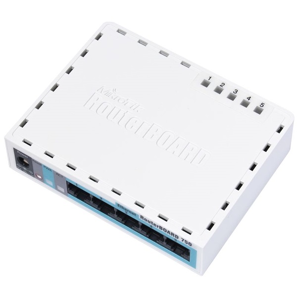 MIKROTIK Vezetékes Router hEX lite 1x100Mbps, Beltéri, RB750R2 (RB750R2)