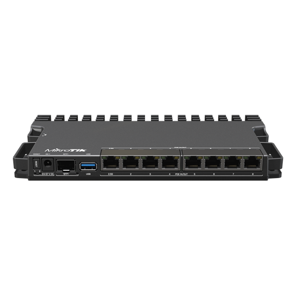MIKROTIK Vezetékes Router 7x1000Mbps + 1x2500Mbps + 1xSFP+, Beltéri, RB5009UPR+S+IN (RB5009UPR+S+IN)