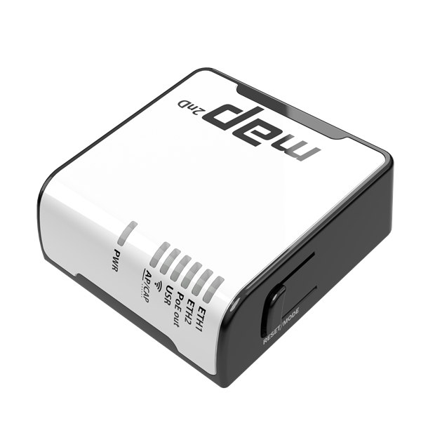 MIKROTIK Wireless Router mAP 2x100Mbps, Wi-Fi 4, Asztali, RBMAP2ND (RBMAP2ND)