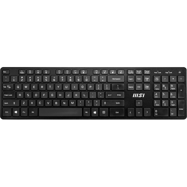 MSI ACCY Bill, RF1430  Vezetéknélküli billenytűzet + MA04W  Vezetéknélküli egér, Fekete (OS1-AE01024-000)
