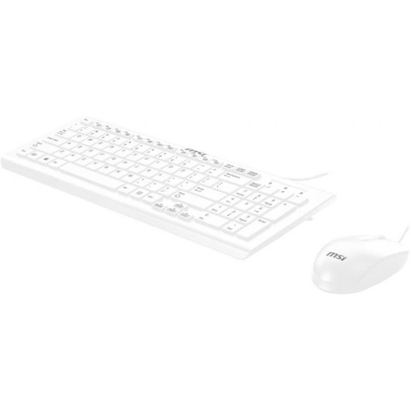 MSI ACCY Bill+egér, SK9626MW vezetékes billentyűzet + egér, fehér (956-AZHU111-105)