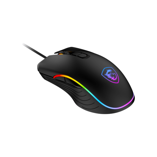MSI ACCY FORGE GM300 Optical GAMING Wired Mouse, 7200dpi, Black (S12-0402300-HH9)