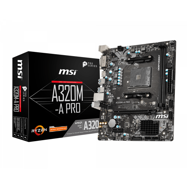 MSI Alaplap AM4 A320M-A PRO AMD A320, mATX (A320M-A PRO)