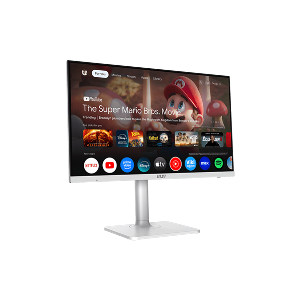 MSI Monitor Business Modern MD272UPSW 27" UHD, 3840x2160, 60Hz, IPS, 4ms, HDMI, DP, USB-C, Pivot, White - SMART (9S6-3PB19H-261)