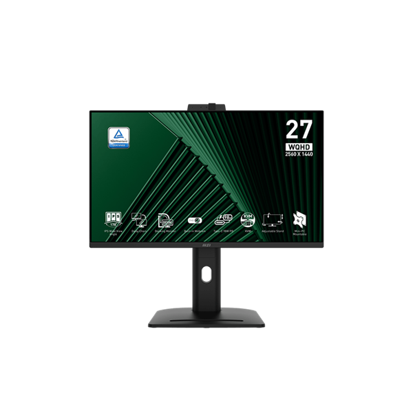 MSI Monitor Business PRO MP275QPDG 27" QHD 2560x1440, IPS 16:9 100Hz, 1 ms, 2x HDMI, DP,  Docking, Black (9S6-3PC8CM-001)