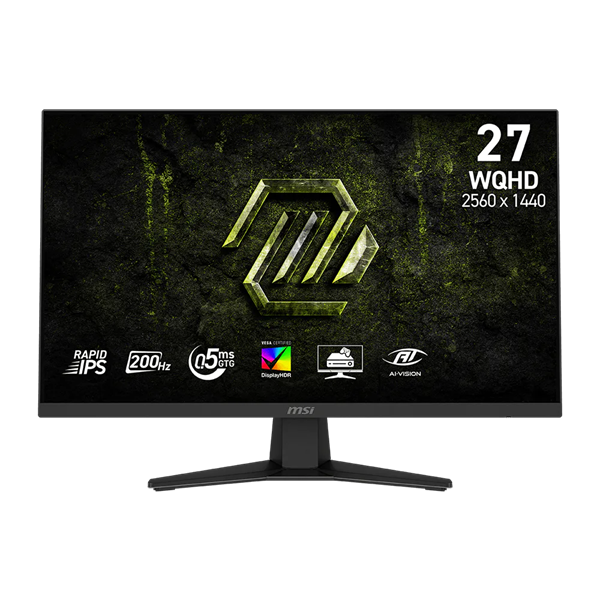 MSI Monitor GAMING MAG 274QF E20 RapidIPS 27" WQHD 2560x1440, 1000:1 CR, 300cd/m2, 1ms, 200Hz, DP, 2xHDMI (9S6-3CE41H-067)