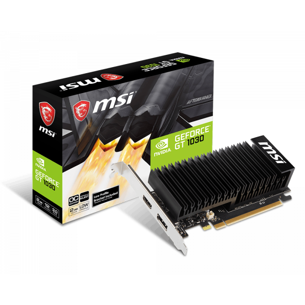 MSI Videokártya PCI-Ex16x nVIDIA GT 1030 2GH LP OC 2GB DDR4 (GT 1030 2GHD4 LP OC)