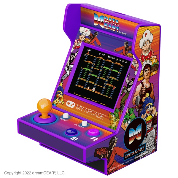 MY ARCADE Játékkonzol Data East 100+ Pico Player Retro Arcade 3.7" Hordozható, DGUNL-4118 (DGUNL-4118)