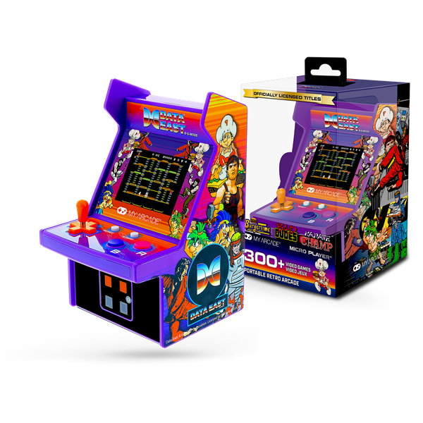 MY ARCADE Játékkonzol Data East 300+ Micro Player Retro Arcade 6.75" Hordozható, DGUNL-4124 (DGUNL-4124)