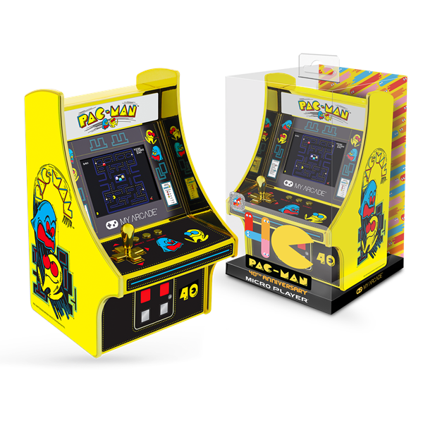MY ARCADE Játékkonzol Pac-Man 40th Anniversary Micro Player Retro Arcade 6.75" Hordozható, DGUNL-3290 (DGUNL-3290)
