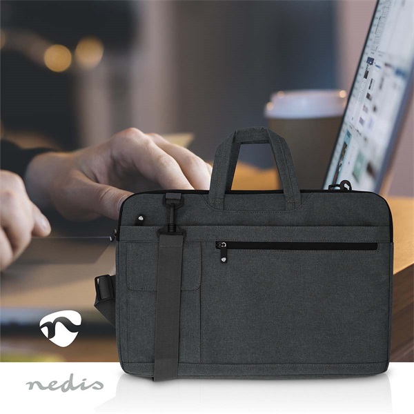 Nedis NBBG17150BK notebook / laptop táska 17 - 18" | Hordóöv | 8 rekesz | 30 mm | 320 mm | 460 mm (NBBG17150BK)