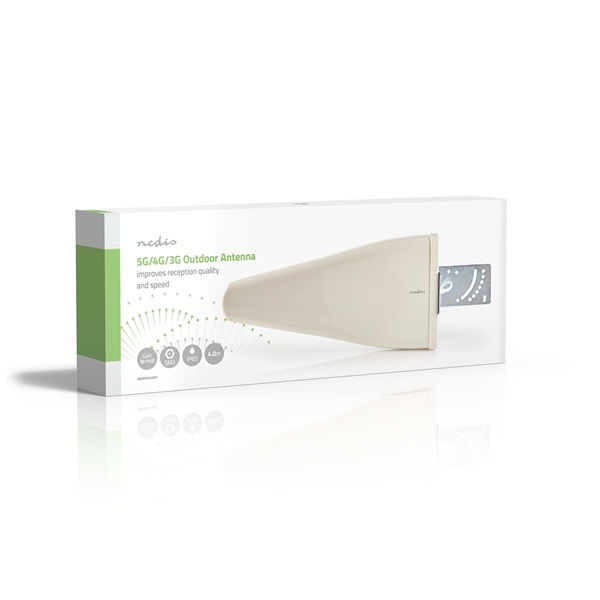 Nedis ANOR5G10WT prémium antenna, 3G / 4G / 5G, beltéri / kültéri, 698 MHz -5000 MHz, 4m, 50 Ohm, fehér (ANOR5G10WT)
