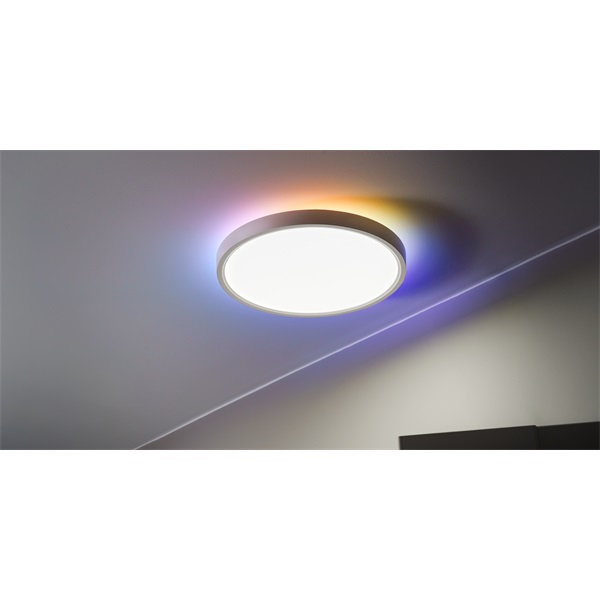 NEWELL Asteria LED lámpa, 30 cm átmérő, 2 független LED panel, RGB, színhőmérséklet és színkombinácó lehetőség (NL4025)