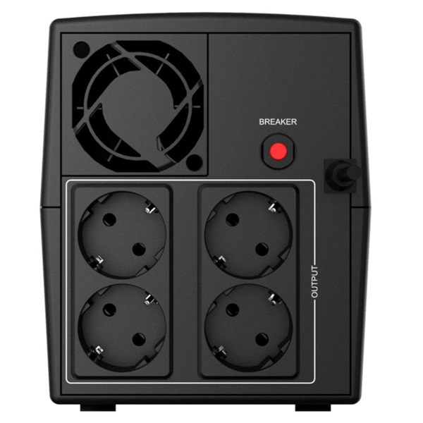 NJOY Szünetmentes 1000VA - Keen 1000 (4 Schuko, line-interaktív,fekete) (UPLI-LI100KE-CG01B)