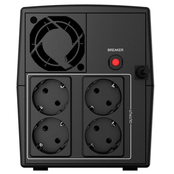 NJOY Szünetmentes 1500VA - Keen 1500 (4 Schuko, line-interaktív, fekete) (UPLI-LI150KE-CG01B)