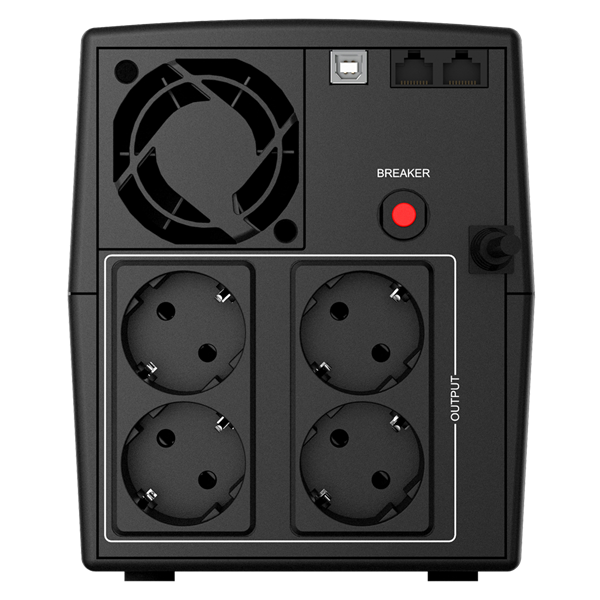 NJOY Szünetmentes 1500VA - Keen 1500 USB (4 Schuko, line-interaktív, fekete) (UPLI-LI150KU-CG01B)
