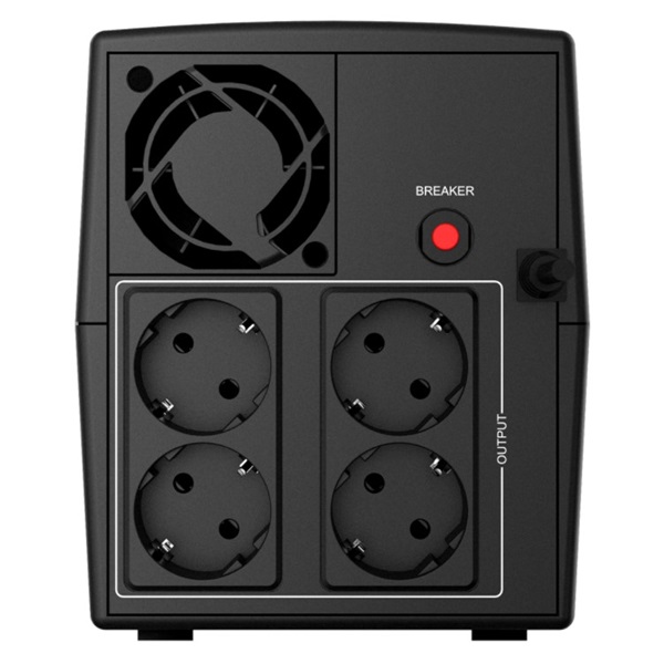 NJOY Szünetmentes 2000VA - Keen 2000 (4 Schuko, line-interaktív, fekete) (UPLI-LI200KE-CG01B)
