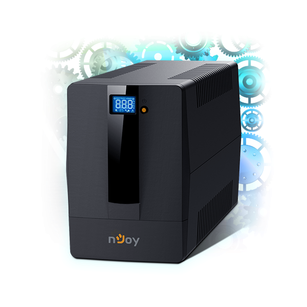 NJOY Szünetmentes + AVR Horus Plus 1500, 1500VA, 900W, Line-Interactive, LCD Touch display (PWUP-LI150H1-AZ01B)