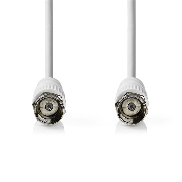 Nedis F csatlakozós koax kábel, 75 Ohm, dupla árnyékolás, 1.5m (CSGL41000WT15)