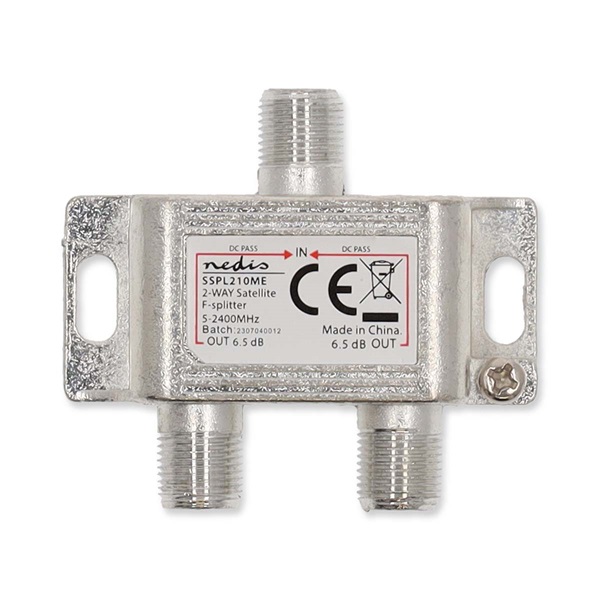 Nedis F elosztó, 5 - 2400 MHz | 6,5 dB, SSPL210ME (SSPL210ME)