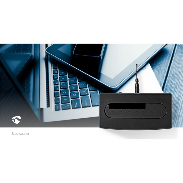 Nedis HDDUSB3210BK HDD / SSD dokkoló, USB 3.2 Gen1, USB Type-A, 2 fiókos,  2,5 / 3,5", USB 3.2 Gen1 (HDDUSB3210BK)