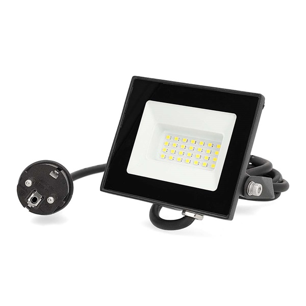 Nedis LLFL11BLK LED reflektor 20W, IP44, 4000 K, 1620 lm, 220 - 240 V AC 50/60 Hz, Energiaosztály: F (LLFL11BLK)