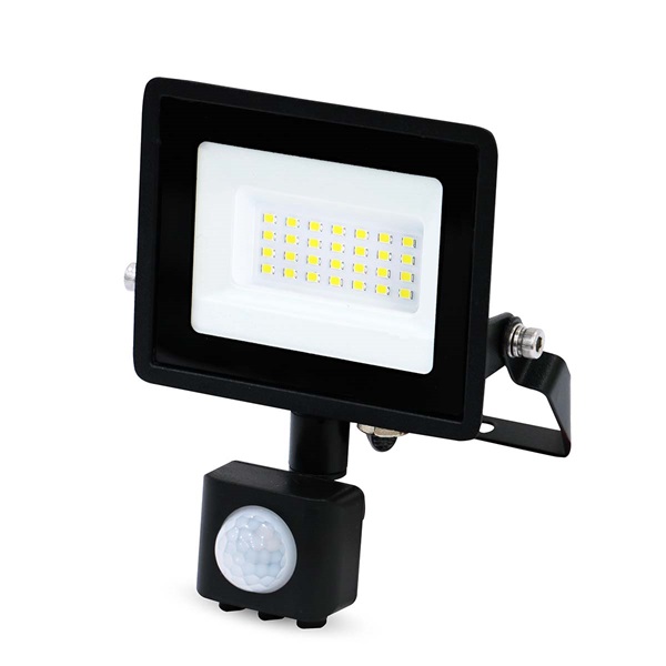 Nedis LLFLP16BLKmozgásérzékelős LED reflektor 20W, IP44, 4000 K, 1620 lm, 220 - 240 V AC 50/60 Hz, Energiaosztály: F (LLFLP16BLK)