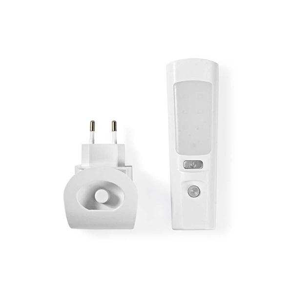 Nedis LNLGTRHWT akkumulátoros 2 az 1-ben LED elemlámpa, éjszakai irányfény, mozgásérzékelős (LNLGTRHWT)