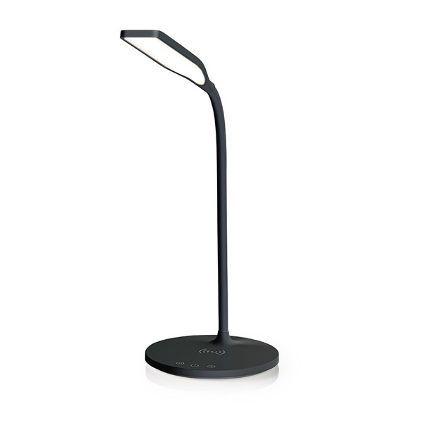 Nedis LTLGQ3M2BK LED asztali lámpa Qi 10W töltővel (LTLGQ3M2BK)