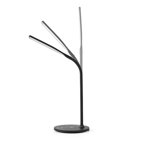 Nedis LTLGQ3M2BK LED asztali lámpa Qi 10W töltővel (LTLGQ3M2BK)